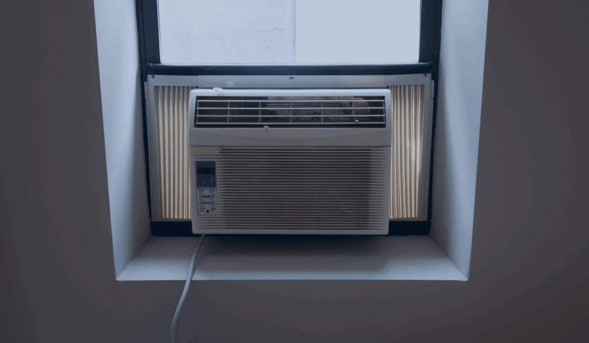 How do you clean an air conditioner window unit